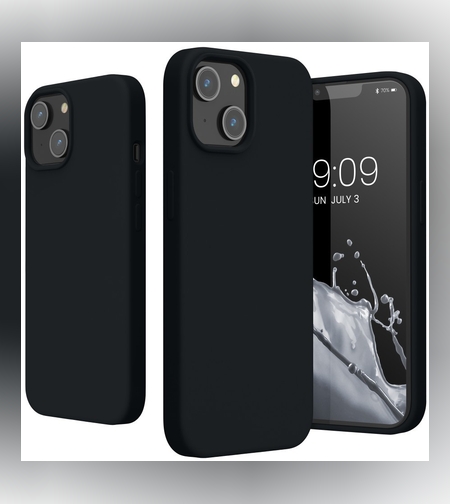 Husa protectie Flippy compatibila cu Samsung A11 Liquid Silicone Case Negru