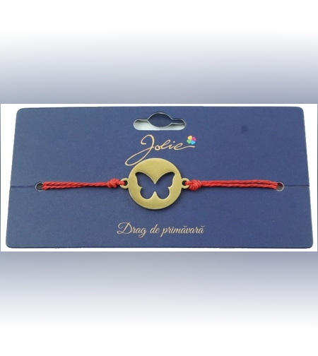 Bratara Aurie Inox Fluturas in Banut