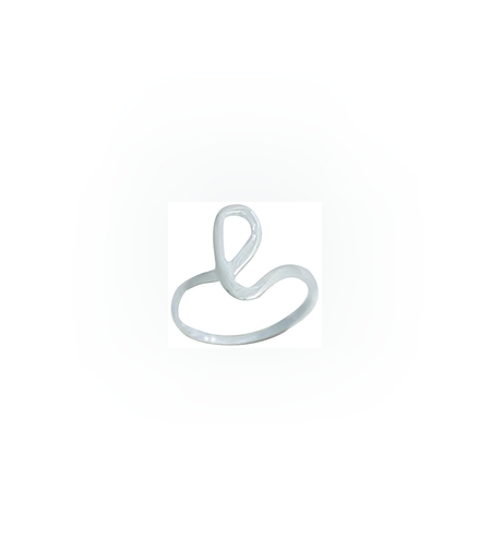 Inel din Argint 925 cu model de forma literei L, marimea 49