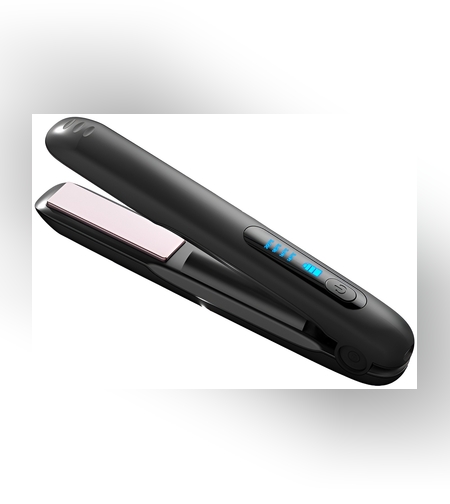 Placa de Par fara Fir, Flippy, Adaptor Tip C, 4 Trepte de Temperatura, Tensiune 5V, Capacitate Baterie 5000 mAh, Indreptat, Ondulat, 23.5x3.3x4.5 cm, Negru