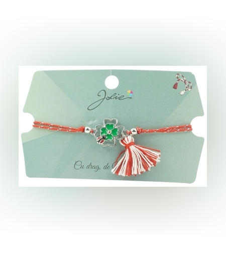 Bratara cu Ciucure Trifoi Dublu