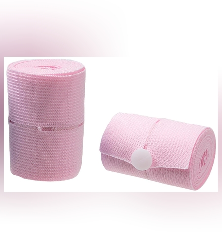 Set 2 Centuri de Monitorizare a Ritmului Cardiac Fetal, Flippy, Material Moale si Elastic, 6 x 130 cm, Roz