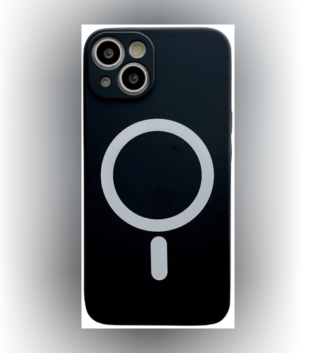 Husa MagSafe pentru Apple iPhone 12 Pro, Silicon, Protectie pentru camera, Magnetica, Incarcare Wireless,  Flippy, Negru