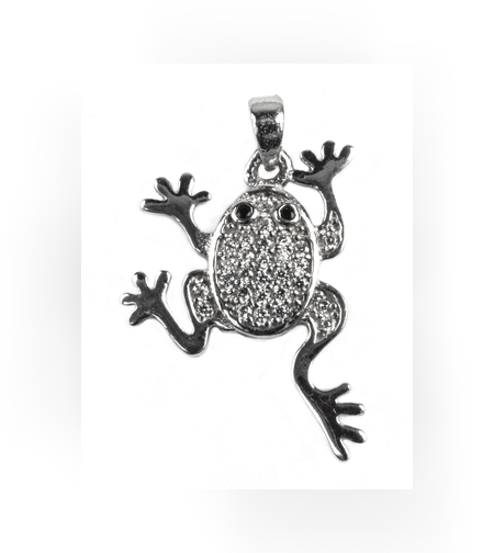 Pandantiv din Argint 925, model Broasca Zirconiu