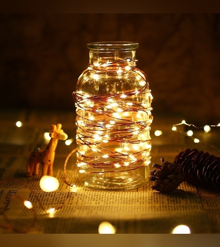 Instalatie Liniara de Craciun, 50 m, 500 Led-uri, Alb Cald, 8 jocuri de lumini, Transformator, Interconectabila, Prelungitor 5 m inclus, Fir Cupru, Flippy