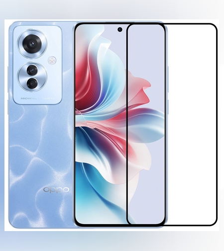 Folie Sticla Securizata, Flippy, Compatibila cu Oppo Reno 11F, Full Glue, Margini Negre, Transparent