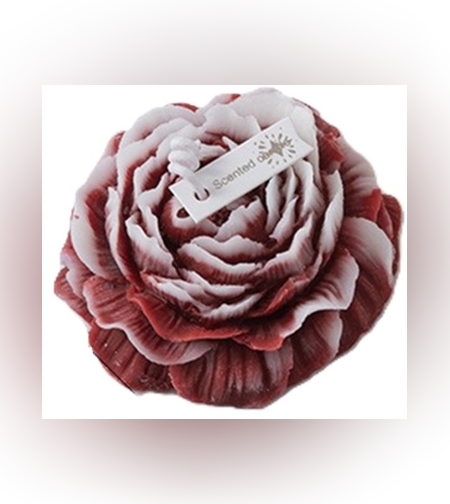 Lumanare Parfumata, Flippy, Model Trandafir, Ardere 10h, 70 g, 7.5 x 3.5 cm, Parfum de Trandafir, Rosu