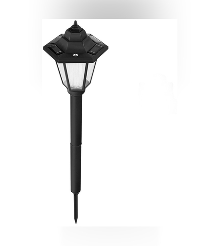 Lampa solara hexagonala de gradina Flippy, Alb Rece