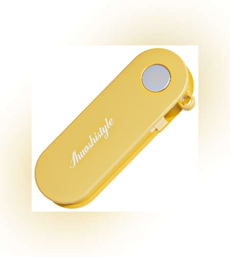 Peeler pentru Legume si Fructe, Flippy, 3.6 x 9.1 cm, Multifunctional, Curatator Pliabil, din ABS si Otel Inoxidabil, Galben