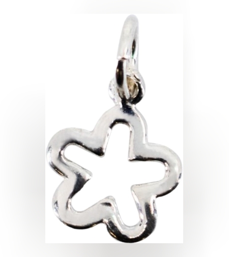 Pandantiv din Argint 925 Jolie Silver, Model Floare contur, 15 x 10 mm, 0.5 g