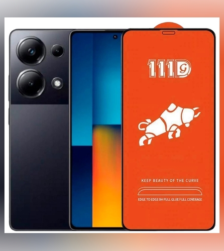 Folie Sticla Securizata pentru Xiaomi Mi Poco M6 Pro 5G, Flippy, Sticla de Protectie Compatibila cu Xiaomi Mi Poco M6 Pro 5G, Full Cover 111D, HD, Margini Negre, Transparenta