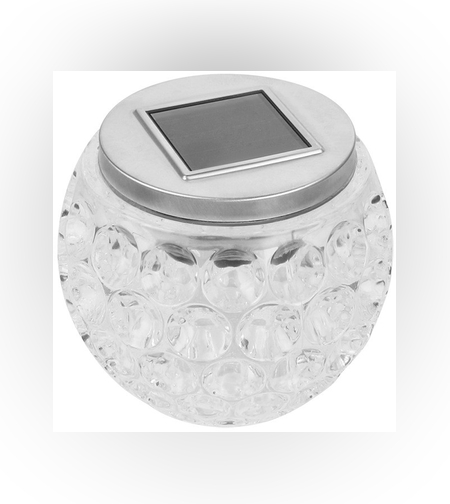 Lampa solara LED tip Glob cristal pentru gradina/trepte/terasa Flippy, rezistent la apa IP65, 10 x 9.5 cm, 1.2V, ABS, 600mAh, multicolor