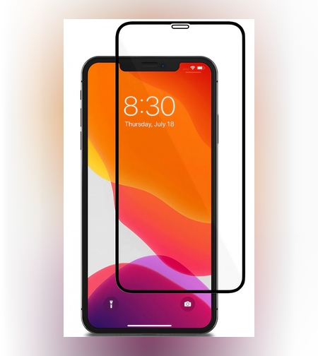 Folie Sticla Securizata pentru Apple iPhone 11 Pro, 9H, Transparenta HD, Full Face, Negru