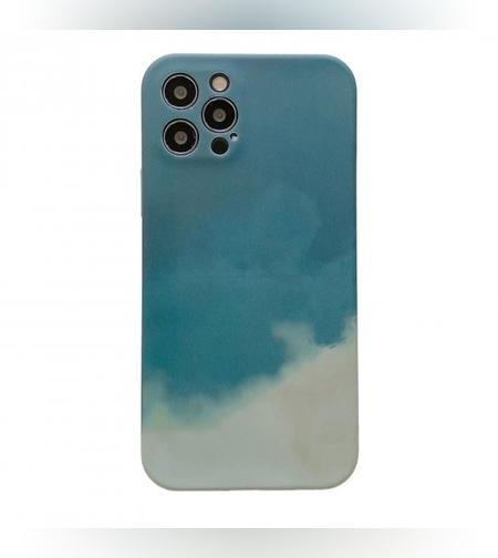 Husa protectie Flippy compatibila cu Apple iPhone XR Tpu Ombre, Verde/Alb