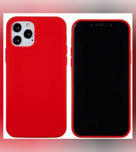 Husa protectie Flippy compatibila cu Apple iPhone 13 Mini Liquid Silicone Rosu