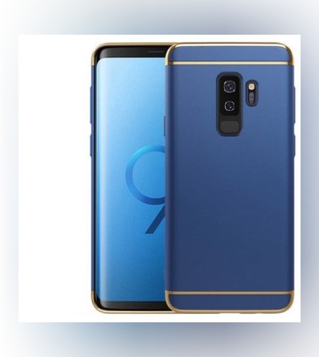 Husa Samsung Galaxy S9 Luxury Plating 3 in 1 Albastru