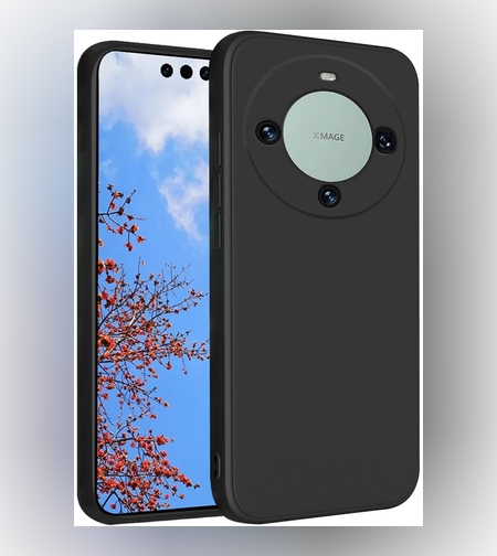 Husa de Protectie, Flippy, pentru Huawei Mate 60 Pro, Liquid Silicone, cu Microfibra pe Interior, Protectie Antisoc, Compatibil Incarcare Wireless, Negru