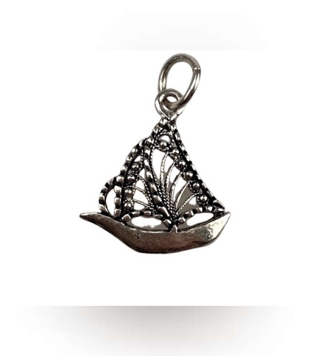 Pandantiv din Argint 925, Barca Filigran