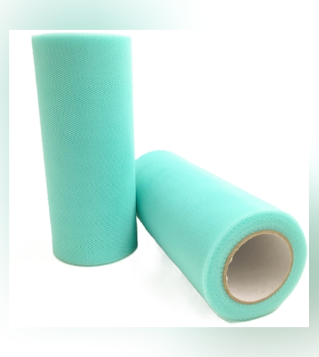 Tul Decorativ, Flippy, 15 cm Latime, 22 cm Lungime, din Poliester, Albastru