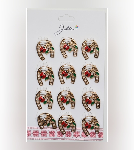 Set 12 Brose Martisor Primavara Potcoava cu Buburuza si Ghiocel