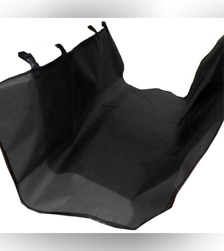 Covor pentru Masina, pentru Animalele de companie, Flippy, Covoras impermeabil, pentru Calatoriile Lungi, din Panza Oxford, 135 x 135 cm, Negru