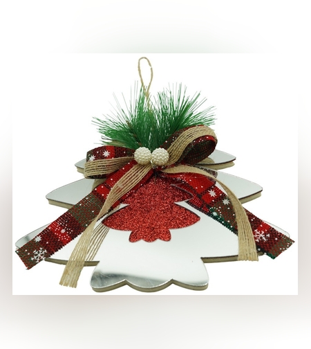 Ornament brad, Flippy, Brad, Argintiu, Lucios, 14*17CM, Acril, Interior/ Exterior