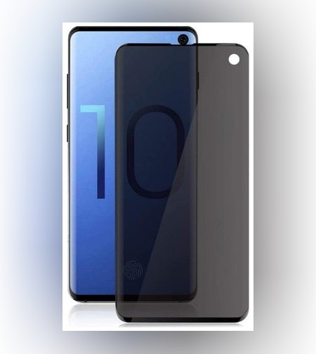 Folie Sticla Securizata Curbata Flippy pentru Samsung S10 Full Glue Privacy Negru