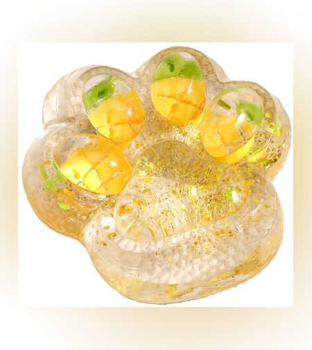 Jucarie Antistres Squishy, Flippy, Labuta de Pisica Squeeze Toys, cu Revenire Lenta, 7.5 cm, Model 270525, Multicolor