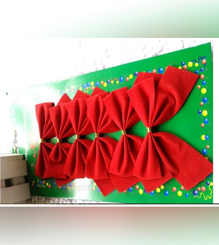 Set 6 fundite pentru brad, Rosii, clasice , 7 x 8 cm, din poliester, Flippy