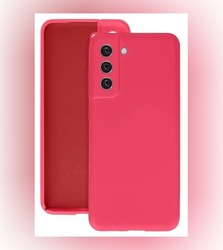 Husa protectie Flippy pentru Samsung S21 FE Liquid Silicone Fuchsia/Roz