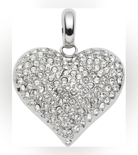 Pandantiv Inima cu Pietre, Argint 925