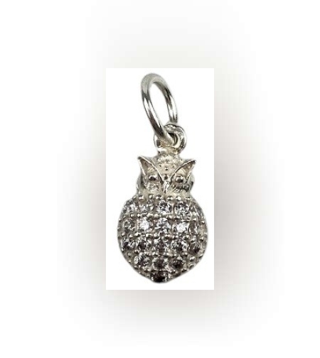 Pandantiv din Argint 925, model Bufnita cu pietre