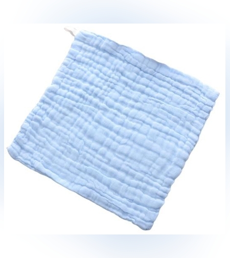 Prosop Absorbant, Flippy, din Bumbac, 6 Straturi, 30 x 30 cm, Albastru