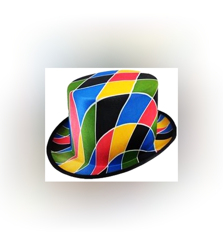 Palarie Decorativa, Flippy, Pentru Petreceri, Model Carouri, Multicolor