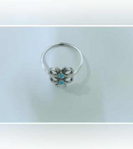 Inel din Argint 925 Inger/ Fundita Albastra M51