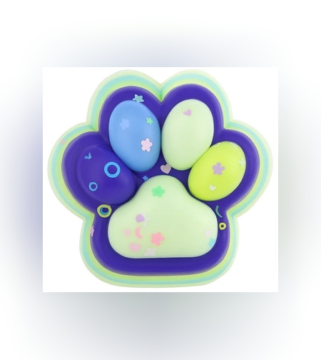 Jucarie Antistres Squishy, Flippy, cu Revenire Lenta, Squeeze Toys, Model Cat Paw, 12.5x10.5 cm, 220g, +3 Ani, din TPR, Model 6, Multicolor