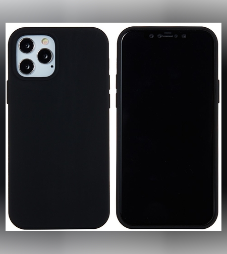 Husa protectie compatibila cu Apple iPhone 11 Pro Max Liquid Silicone Case Negru