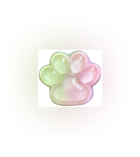 Jucarie Antistres Squishy, Flippy, cu Revenire Lenta, Labuta de Pisica Pufoasa, 7.5 cm, Ambalaj Transparent, Model 270511, Multicolor