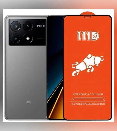 Folie Sticla Securizata pentru Xiaomi Mi Poco X6 Pro, Flippy, Sticla de Protectie Compatibila cu Xiaomi Mi Poco X6 Pro, Full Cover 111D, HD, Margini Negre, Transparenta