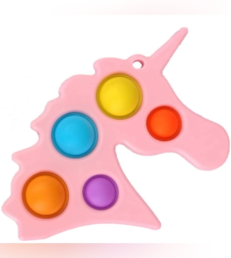 Jucarie Antistres Flippy - Fidget Toy, Simple Dimple, Unicorn, Roz