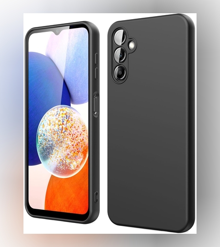 Husa de Protectie, Flippy, pentru Samsung Galaxy A15, Liquid Silicone, cu Microfibra pe Interior, Protectie Antisoc, Compatibil Incarcare Wireless, Negru