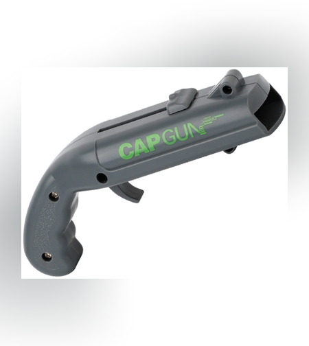 Deschizator de sticle, Flippy, Model Pistol, Plastic, ABS, pentru Dopuri Metalice, 13 x 6 x 3.7 cm, Gri