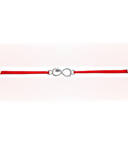 Bratara Snur Reglabil, Argint 925, Infinit Cu Inima, Jolie Silver, 0.5 g, 1.5 cm x 0.5 cm