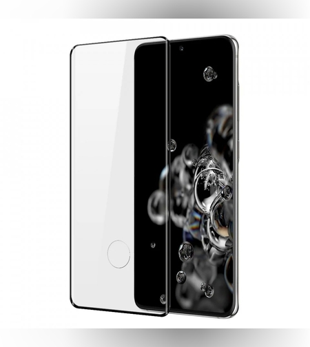 Folie de protectie Full Glue Sticla securizata Curbata pentru Samsung Galaxy S20 Plus Negru