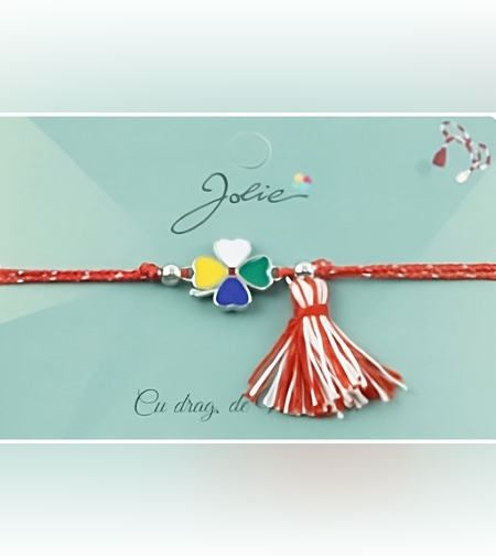 Bratara Jolie Ciucure Trifoi Colorat