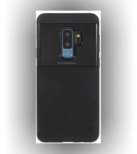 Husa Samsung Galaxy S9 Ipaky Elegant Grid Design TPU Hybrid Negru