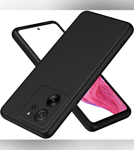 Husa de Protectie, Flippy, pentru Xiaomi Redmi 13T, Liquid Silicone, cu Microfibra pe Interior, Protectie Antisoc, Compatibil Incarcare Wireless, Negru