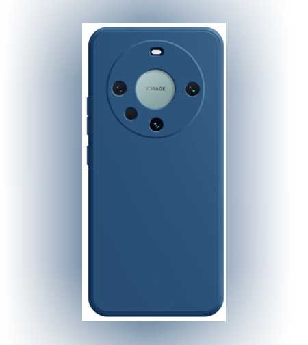 Husa de Protectie, Flippy, pentru Huawei Mate 60 Pro, Liquid Silicone, cu Microfibra pe Interior, Protectie Antisoc, Compatibil Incarcare Wireless, Albastru