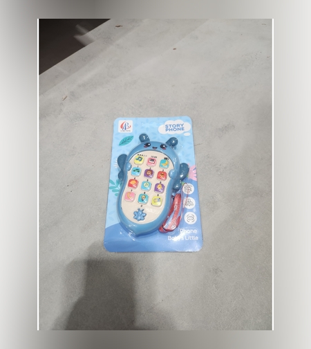 Jucarie Interactiva, Flippy, Telefon Inteligent, Model Albinuta, Functii Educative, Muzicale si Voce, 4-6 ani, 19 x 11.5 cm, din Plastic, Albastru