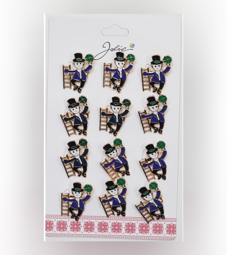 Set 12 Brose Martisor Primavara Cosar cu Trifoi